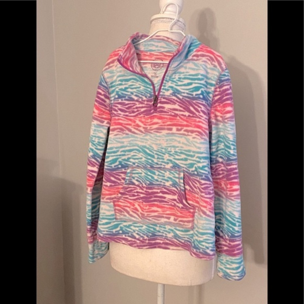 SO Brand Multicolored Zebra Print Pullover Size 10 (Girls)